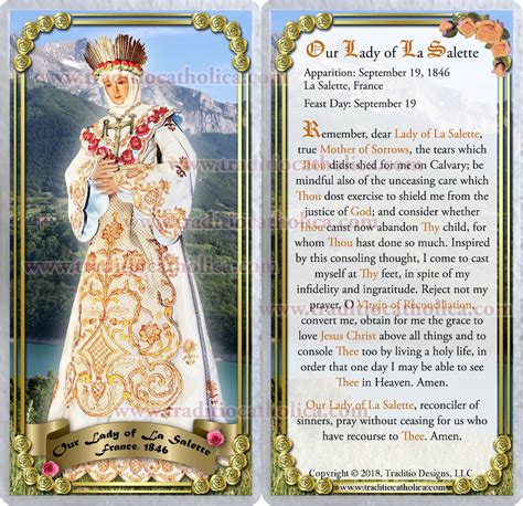 our lady of lasalette messages.